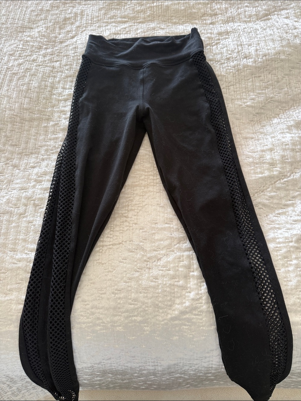 Bombshell Sportswear Black Mesh Side Leggings